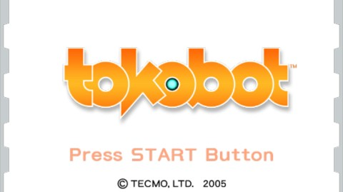 Tokobot title screen for PSP